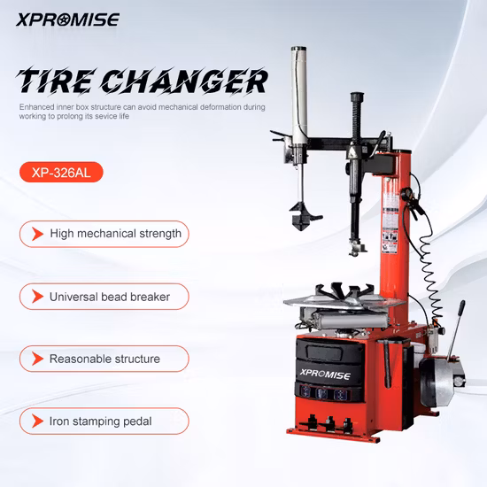 Máquina cambiadora de neumáticos equipada con brazo auxiliar izquierdo Equipo de reparación de vehículos